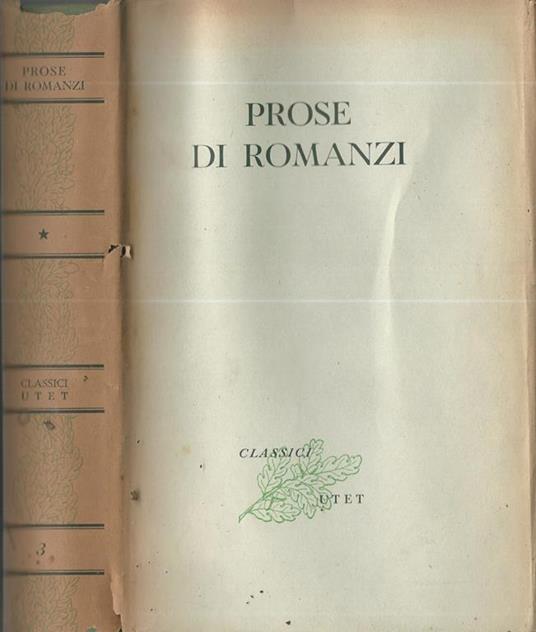 Prose di romanzi - copertina