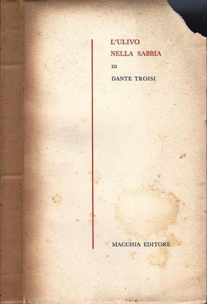 L' ulivo nella sabbia - Dante Trosi - copertina