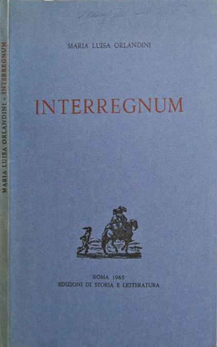 Interregnum - Maria Luisa Orlandini - copertina