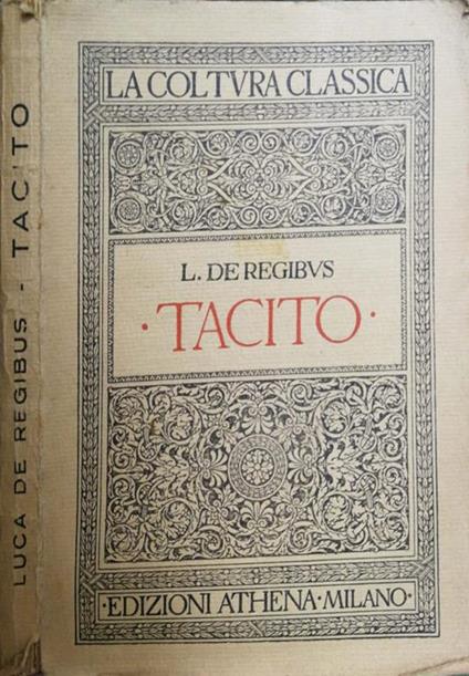 Tacito - Luca De Regibus - copertina