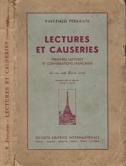 Lectures et Causeries. Premieres Lectures Et Conversations Francaises - Vincenzo Ferrante - copertina