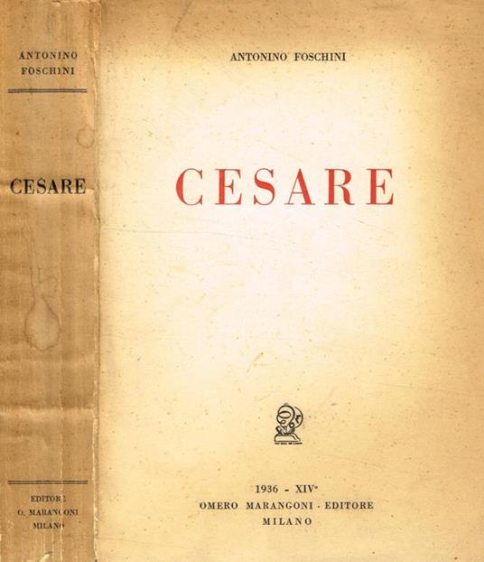 Cesare - Antonino Foschini - copertina