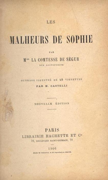Les malheurs de Sophie - copertina