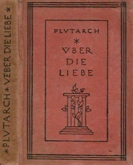 Uber die Liebe - Plutarco - copertina