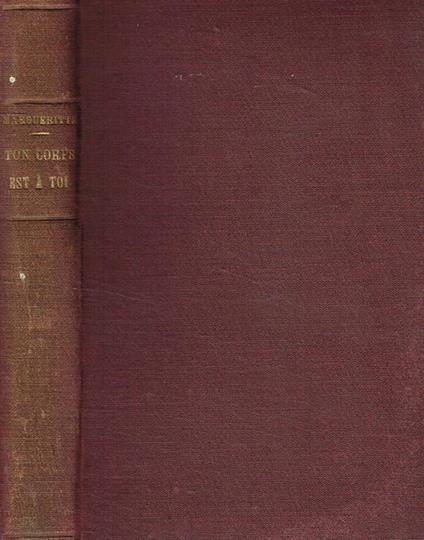Ton Corps Est àToi. Vers Le Bonheur - Victor Margueritte - copertina