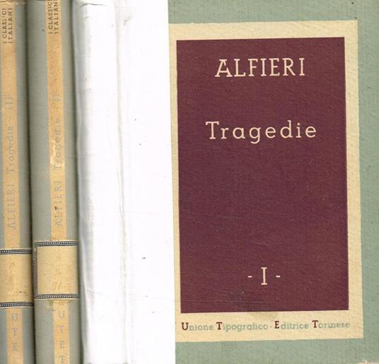 Tragedie 3Voll - Vittorio Alfieri - copertina