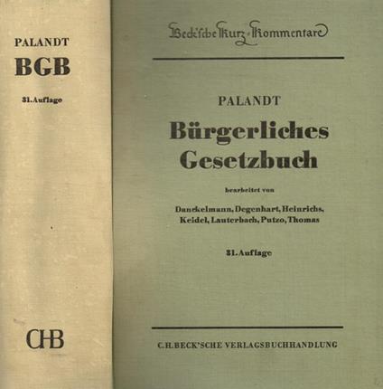 Burgerliches Gesetzbuch - copertina
