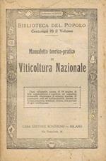 Manualetto Teorico Pratico di Viticoltura Nazionale