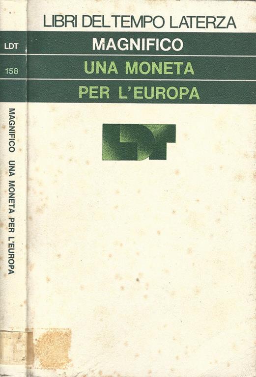 Una moneta per l'Europa - Giovanni Magnifico - copertina