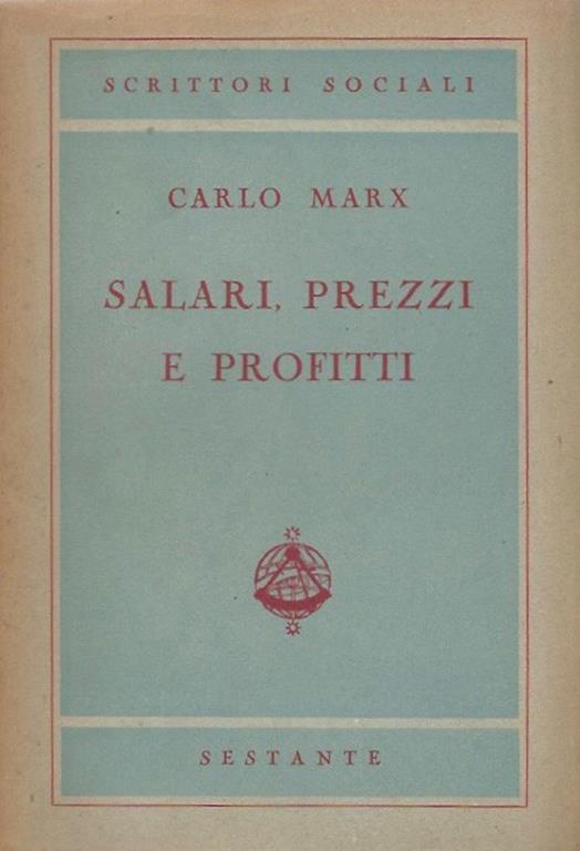 Salari, prezzi e profitti - Karl Marx - copertina
