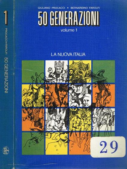 50 generazioni vol.1. Corso di storia - Giuliano Procacci - copertina