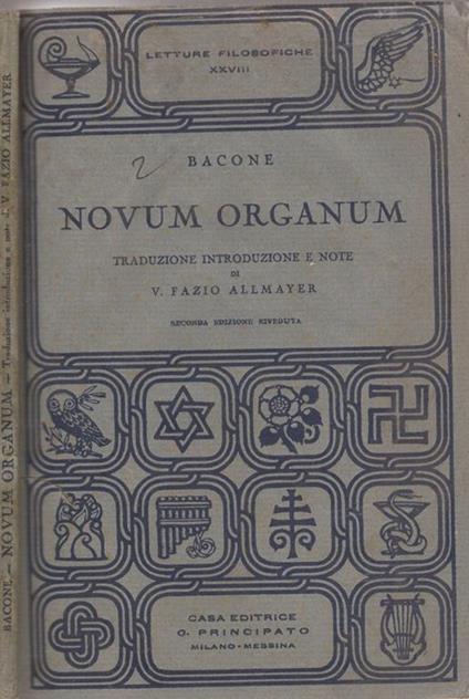 Novum Organum - Francesco Bacone - copertina