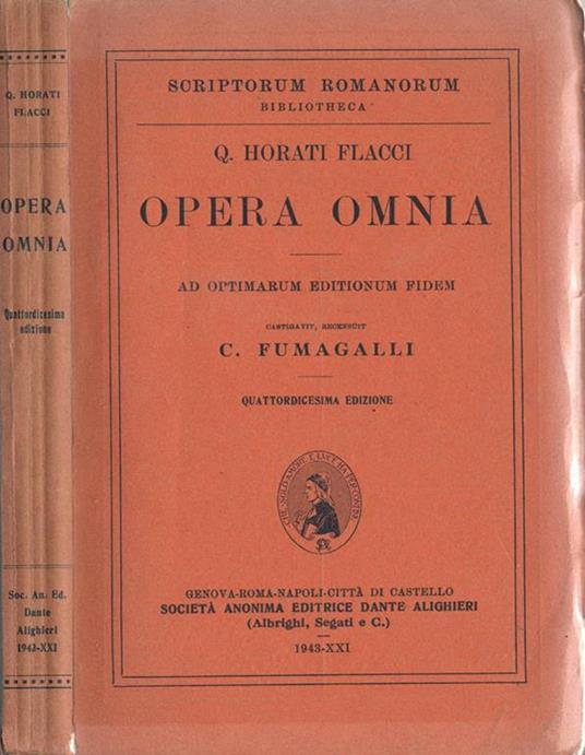 Opera omnia. Ad optimarum editionum fidem - Q. Flacco Orazio - copertina