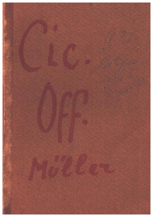 De Officiis libri tres. Recognovit C.F.W.Muller - M. Tullio Cicerone - copertina