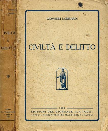 Civiltà e delitto - Giovanni Lombardi - copertina