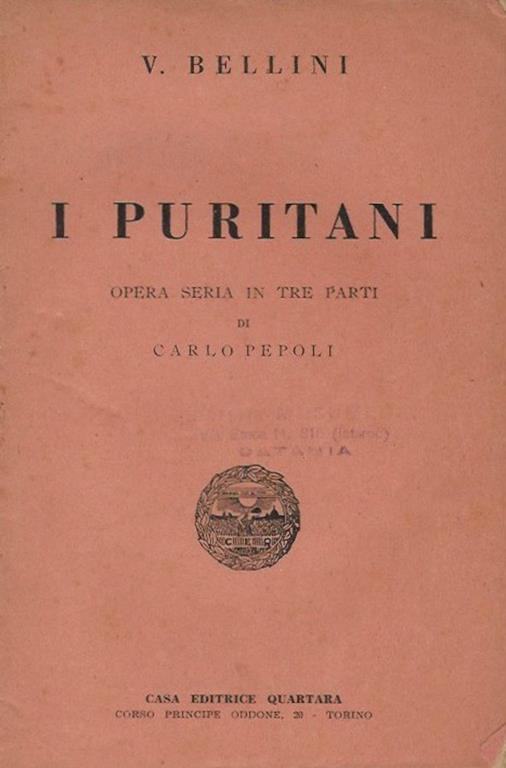 I puritani - Vincenzo Bellini - copertina