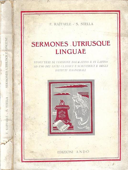 Sermones utriusque linguae - F. Raffaele - copertina