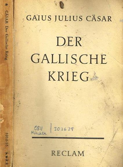 Der Gallische Krieg - copertina