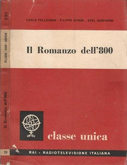 Il romanzo dell'800 - Carlo Pellegrini - copertina