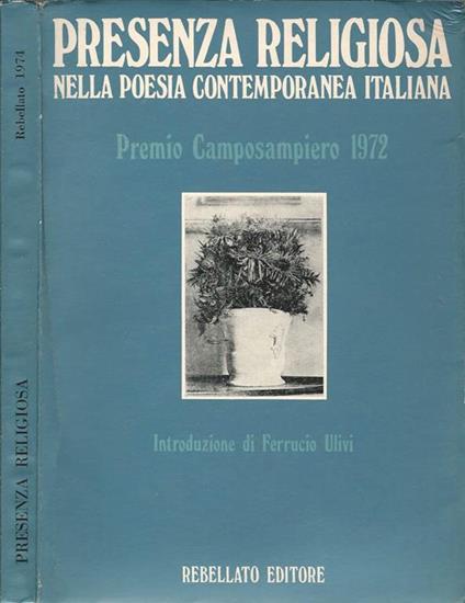 Presenza religiosa nella poesia contemporanea italiana - Ugo Fasolo - copertina