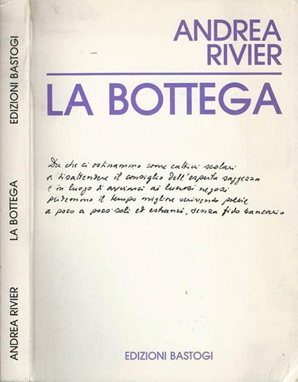 La bottega - Andrea Rivier - copertina