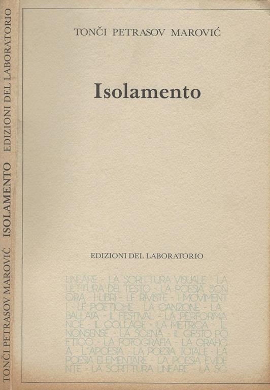Isolamento - copertina