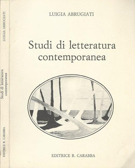 Studi di letteratura contemporanea - Luigia Abrugiati - copertina