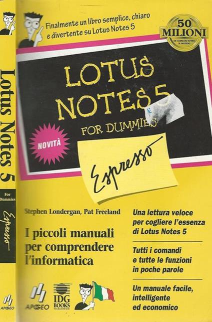 Lotus Notes 5 - Stephen Londergan,Pat Freeland - copertina