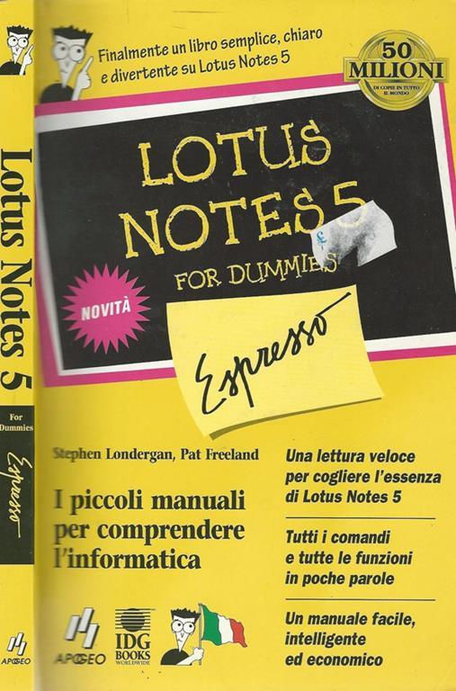 Lotus Notes 5 - Stephen Londergan,Pat Freeland - copertina