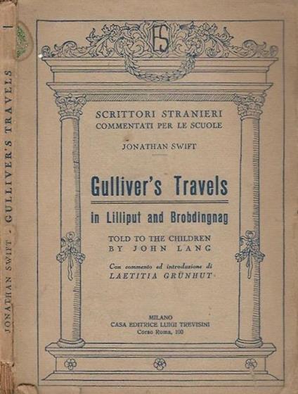 Gulliver's Travels - in Lilluput and Brobdingnag - Jonathan Swift - copertina