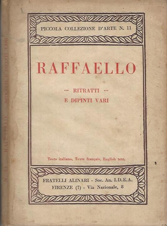 Raffaello. Ritratti e dipinti vari - copertina
