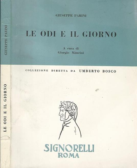 Le odi e il giorno - Giuseppe Parini - copertina