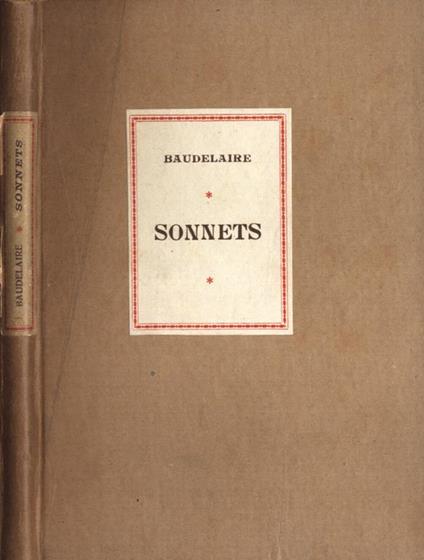 Sonnets - Charles Baudelaire - copertina