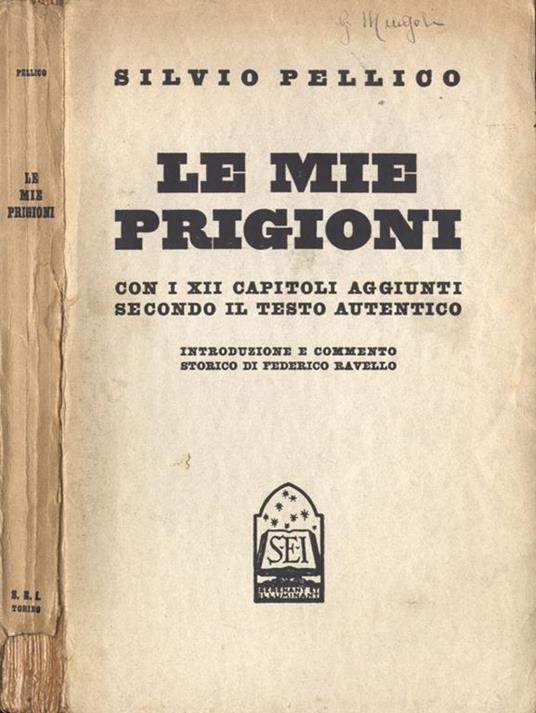 Le mie prigioni - Silvio Pellico - copertina