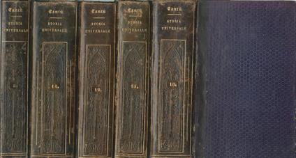 Storia Universale di Cesare Cantù (Tomo VIII, XII, XIV, XV e XVIII) - Cesare Cantù - copertina