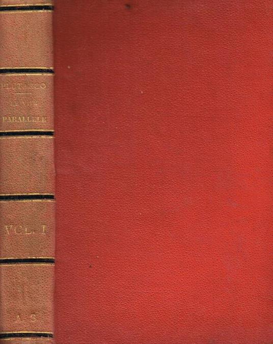 Le vite parallele vol.I - Plutarco - copertina