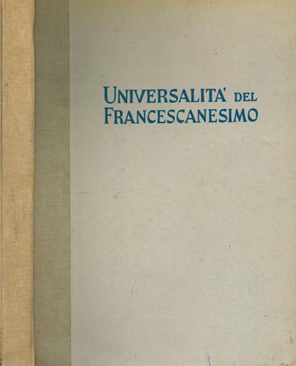 Universalità del francescanesimo - copertina