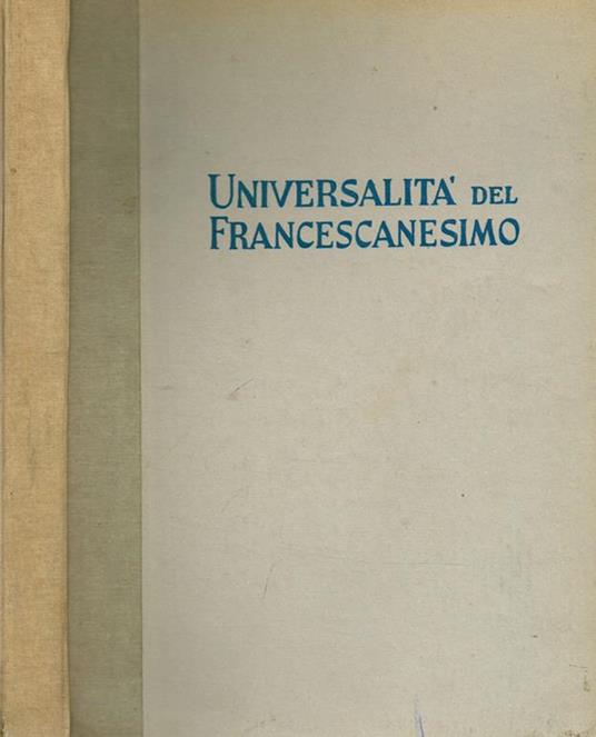 Universalità del francescanesimo - copertina