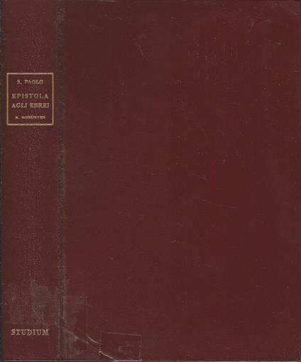 Epistola agli ebrei - Paolo (san) - copertina