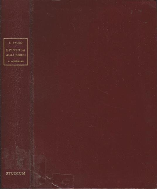 Epistola agli ebrei - Paolo (san) - copertina