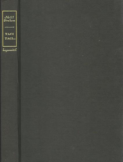 Taci taci…. Protagonista: solo Malcolm - Neill Graham - copertina