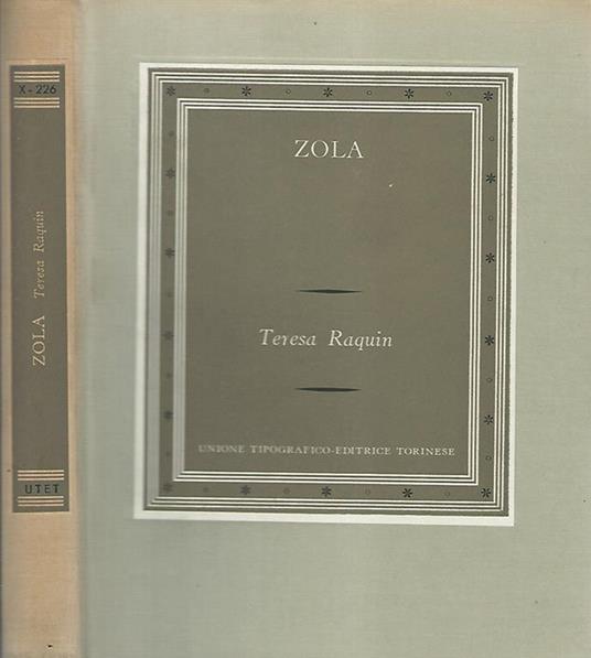 Teresa Raquin - Émile Zola - copertina