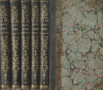 Storia della guerra americana Tomo 1-2-3-5-6 - Carlo Botta - copertina