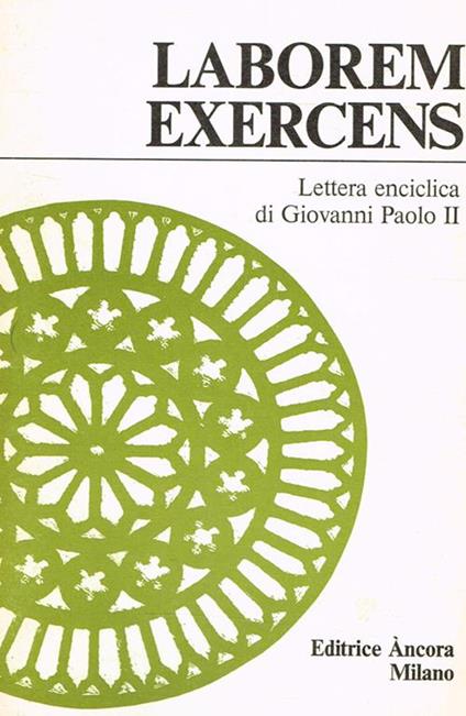 Laborem exercens - Giovanni Paolo II - copertina