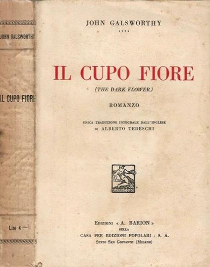 Il cupo fiore - John Galsworthy - copertina
