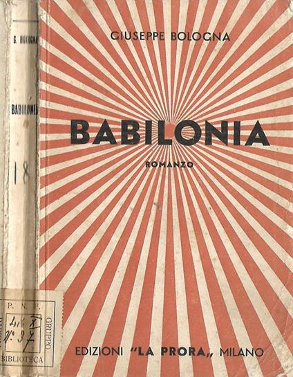 Babilonia - Giuseppe Bologna - copertina