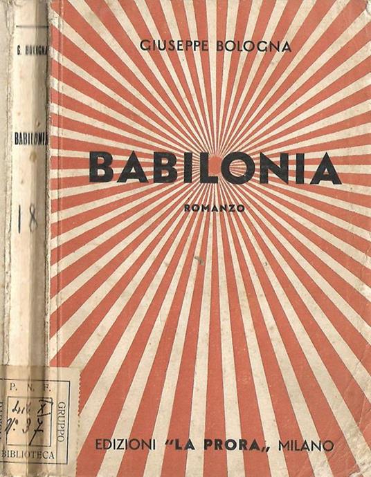 Babilonia - Giuseppe Bologna - copertina