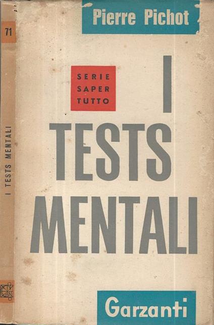 I tests mentali - Pierre Pichot - copertina