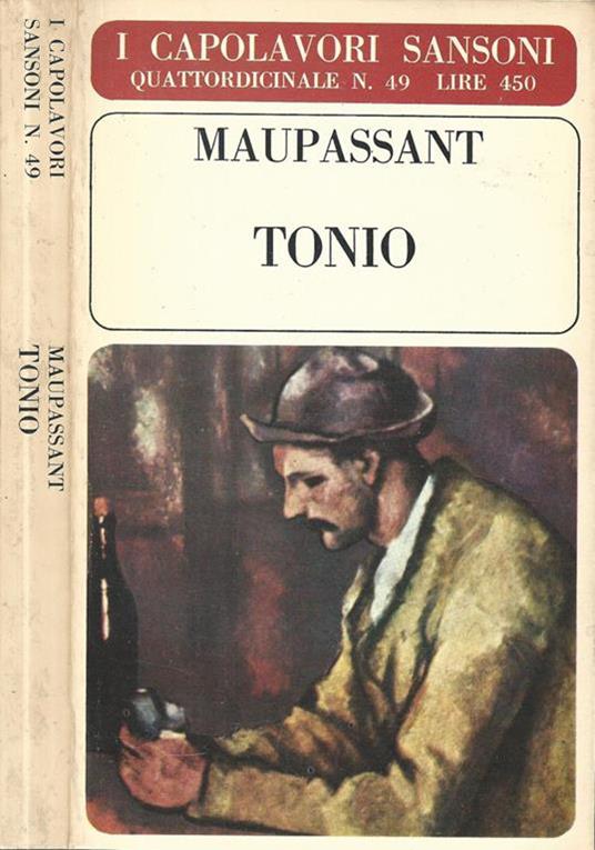 Tonio - Guy de Maupassant - copertina