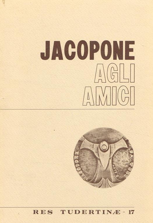 Jacopone agli amici - Jacopone da Todi - copertina